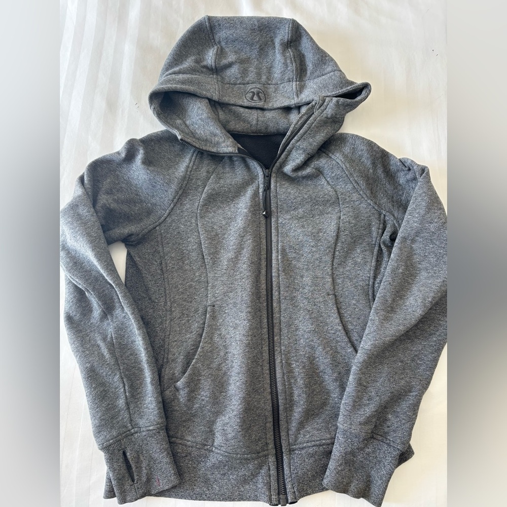 Lululemon Gray Zip-Up Hoodie